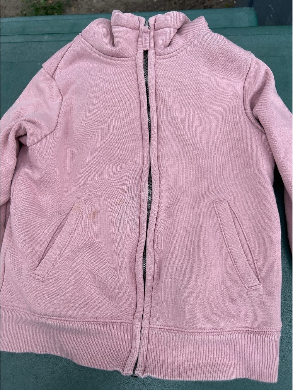Uniqlo Pink Fleece Jacket with Sherpa Lining Size 7-8